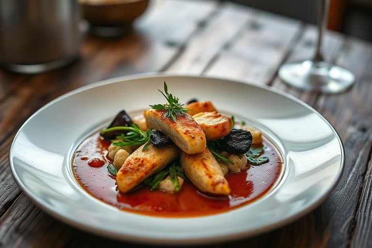 Kylling med urtesmør, stekt i ovn