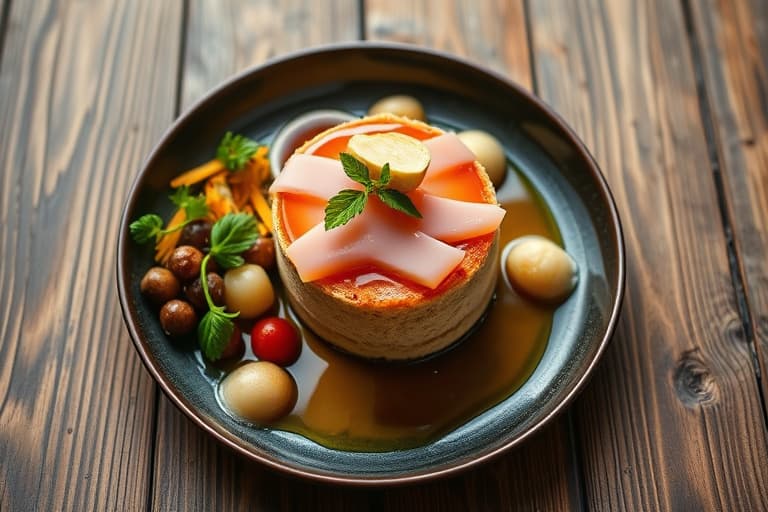 Eplehøst-pundkake med karamellglasur