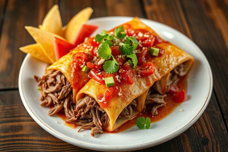 Shredded Beef Chimichangas