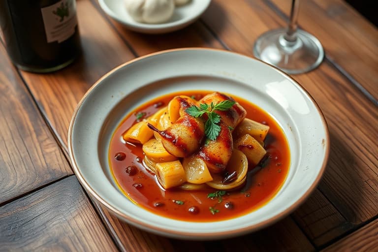 Løkkylling i balsamicosaus