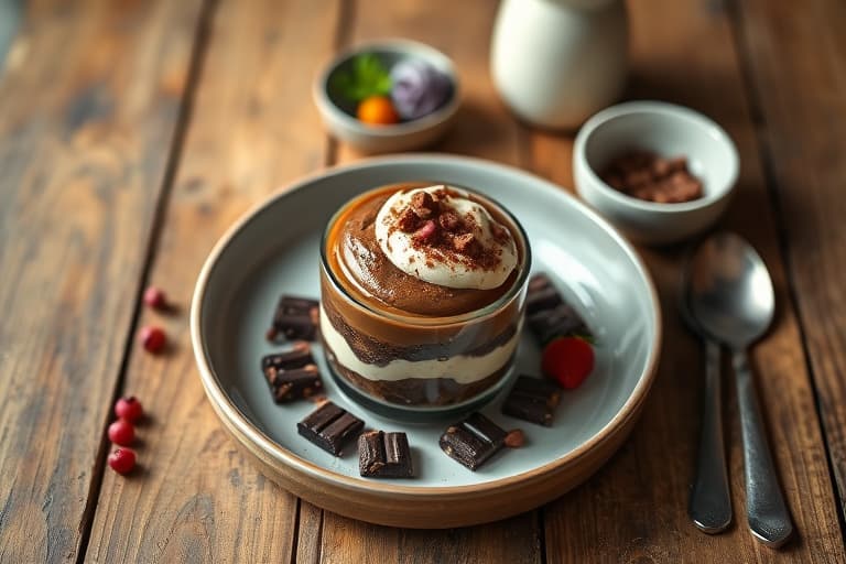 Dobbel sjokolade mocha trifle