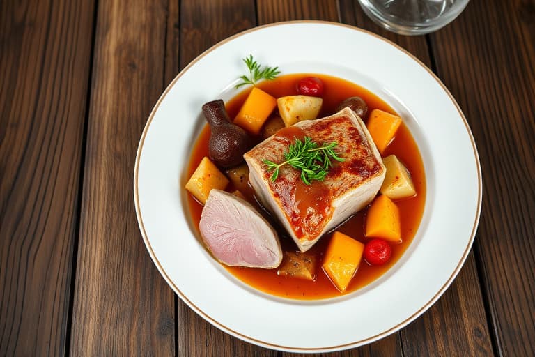 Ham, potet- og oste-suppe