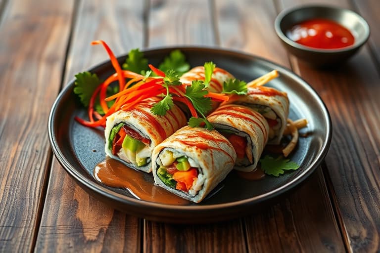 Asian Roll med salatwrap