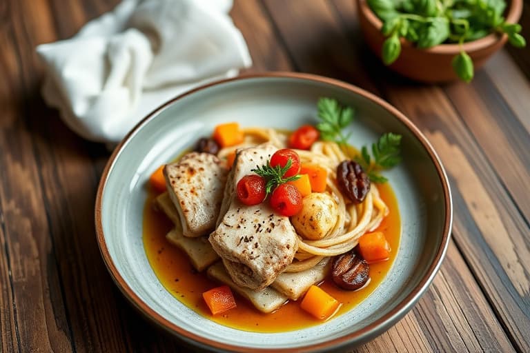 Eplefylte svinekoteletter