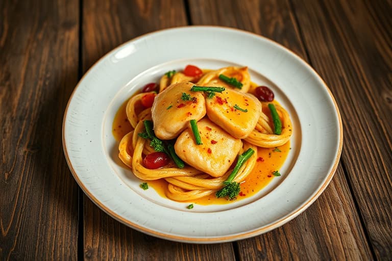 Sprø kyllinglår stekt med sprengstoffsmak