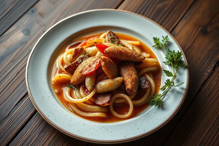 Krydret sprøtt biff