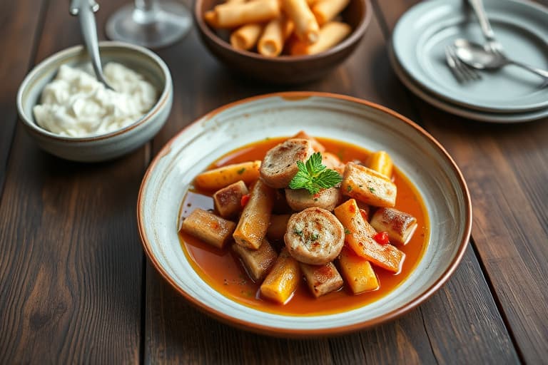 Fylte og innpakkede kyllingbryst