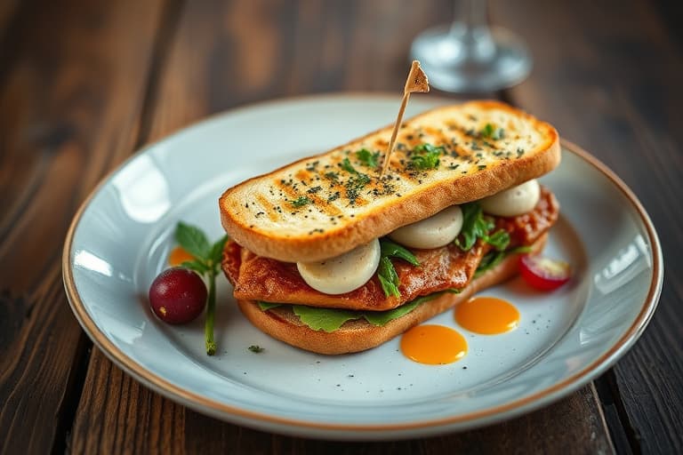 Gourmet kylling-sandwich