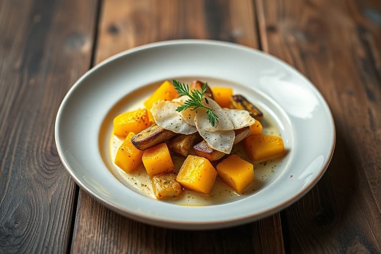 Sesam- og parmesangratinerte squash