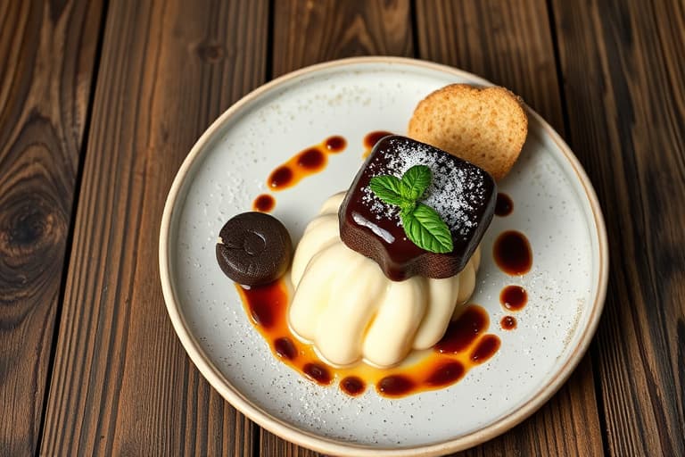 Kokosnøtt (Haupia) og sjokoladekake