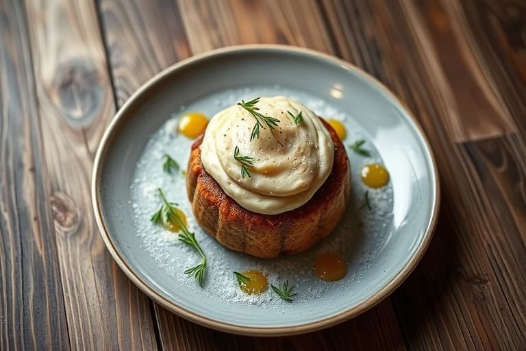 Én bolle med smørkremfrosting