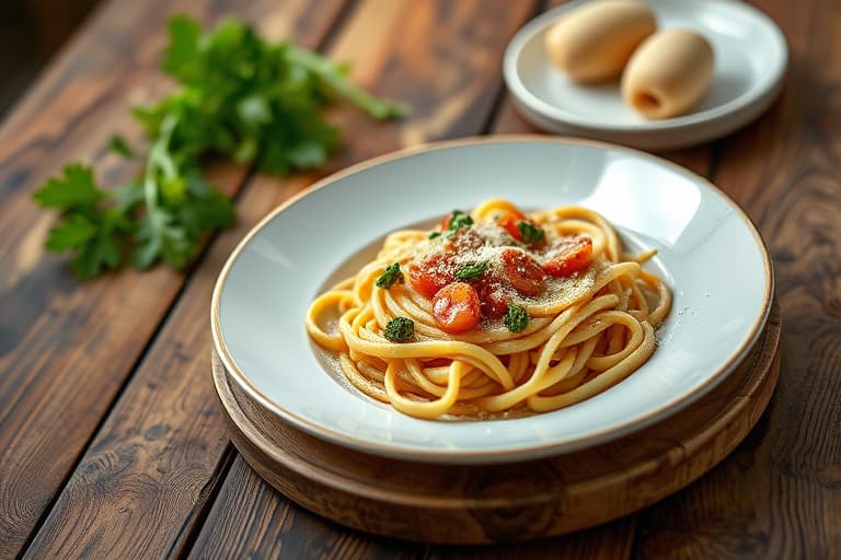 Kremet pasta med røkelaks