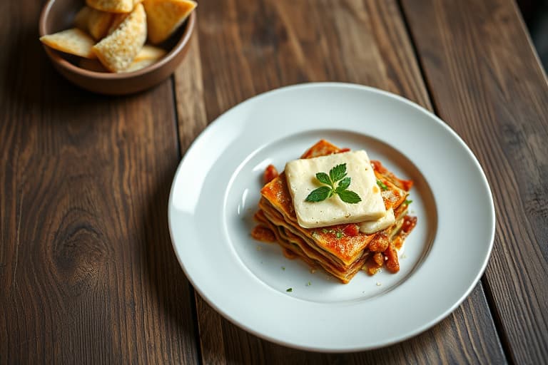 Cheeseteknet grønnsakslasagne