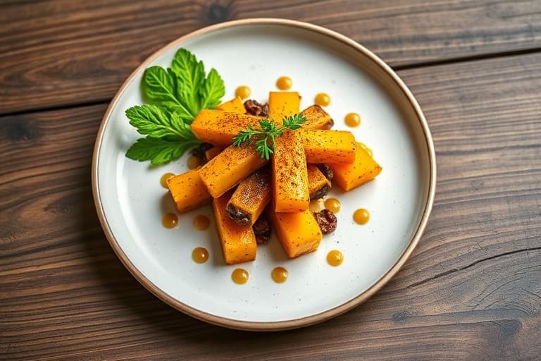 Sørlig bakt gul squash