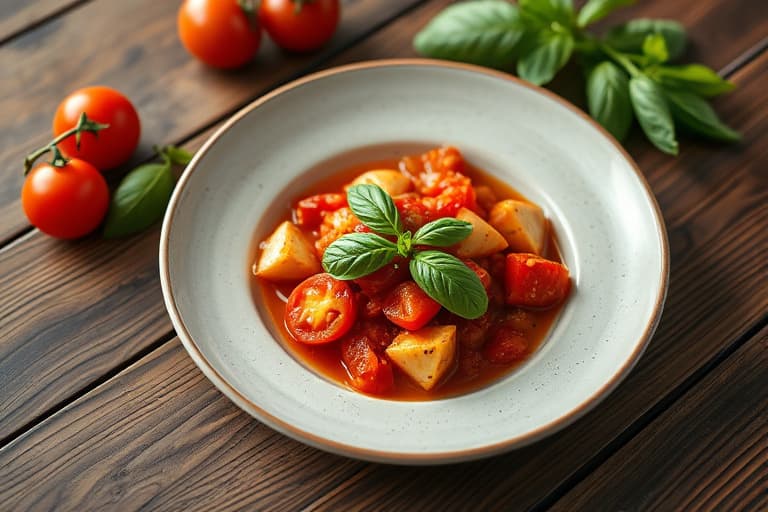 Tomat- og basilikumlaks