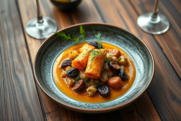 Hasselnøtt- og sopppilaff