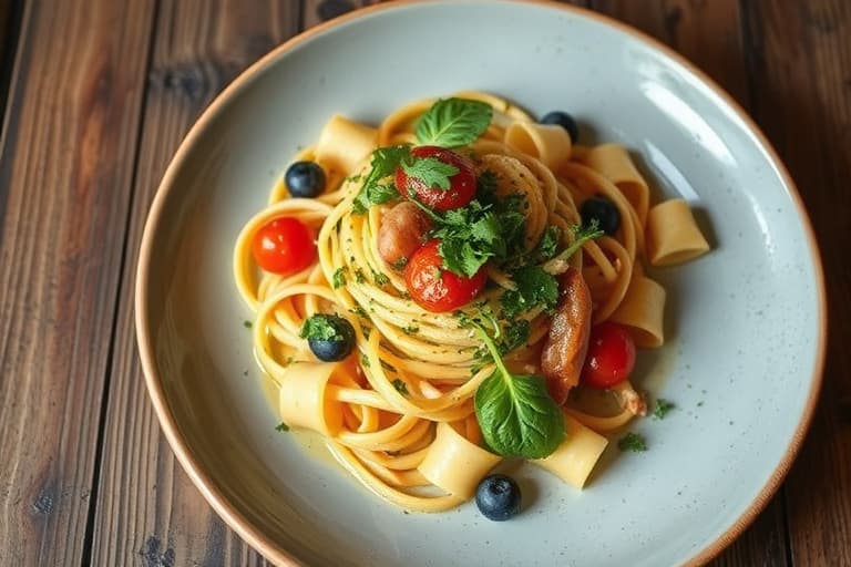 Pasta salat med hjemmelaget dressing