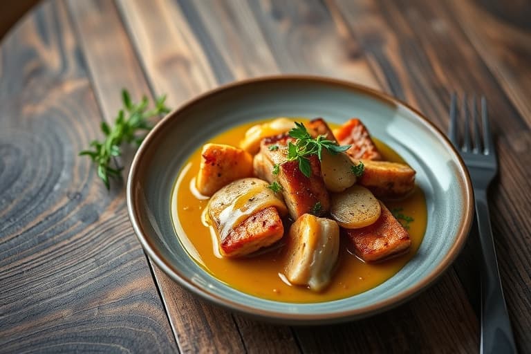 Maple-ristet kalkun med saus