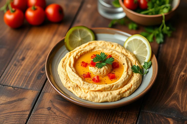 Karrifisert hummus
