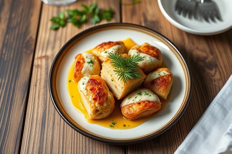 Hvitløk- og parmesankløver med monkey bread