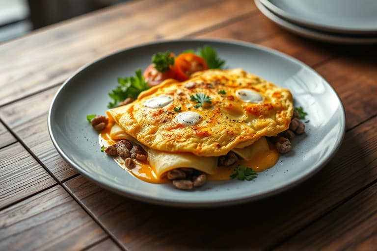 Langtidskokt western-omelett