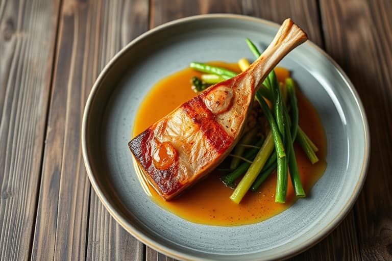 Krydret laks med karamelliserte løk
