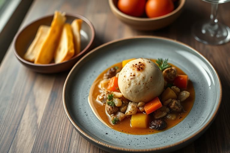 Tørket oksekjøtt og oste-ball