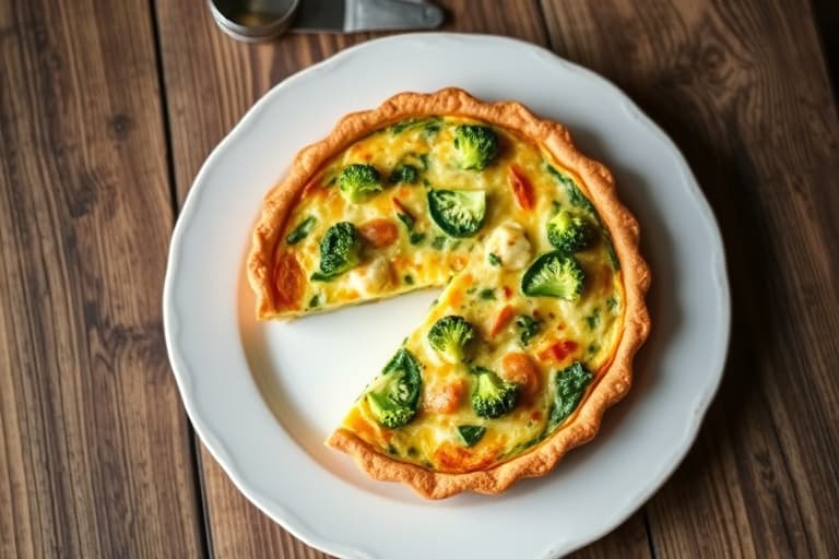 Eggfri tofu- og spinatquiche