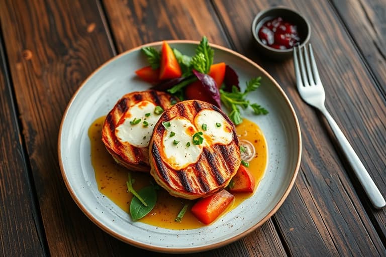 Doreens skinke-skiver på grillen