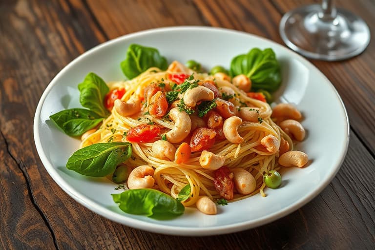 Kyllingsalat med cashewnøtter