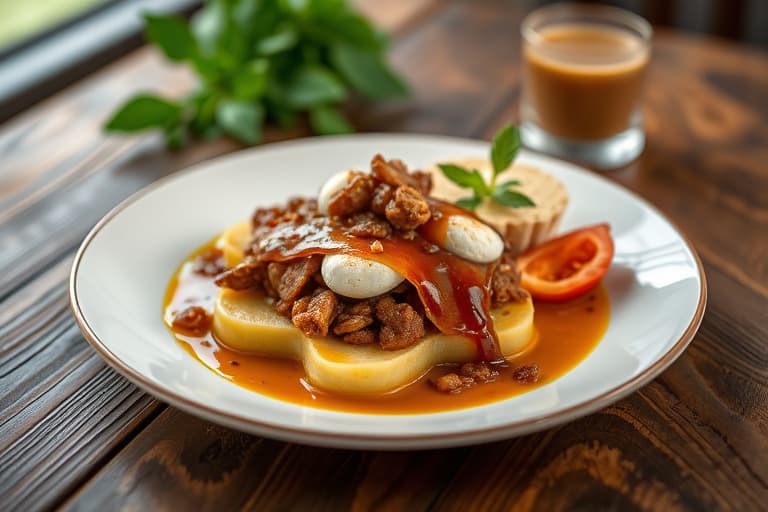 Mandel-rabarbrakaffe-kake