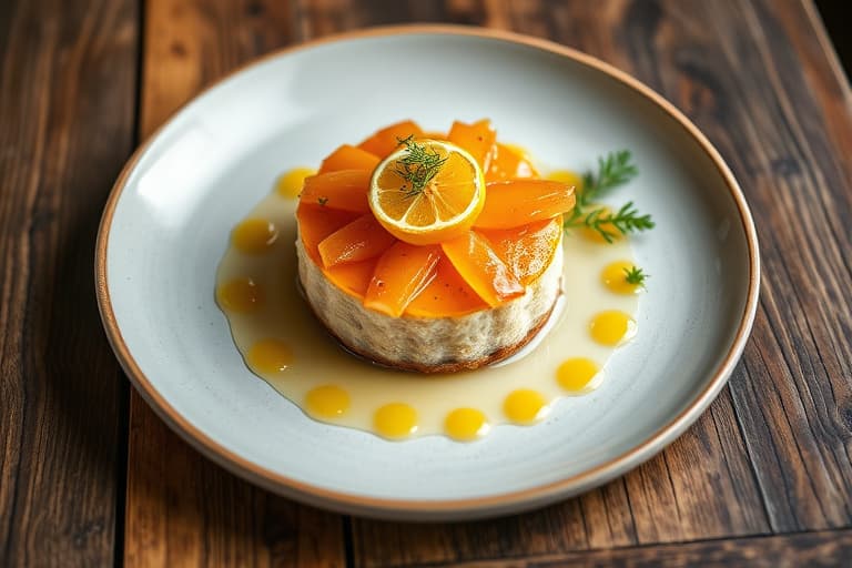 Sitron- og valmuefrøkake i rundform