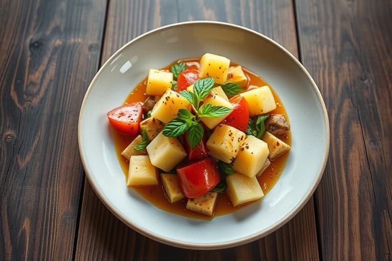 Ananas- og tranebærkylling