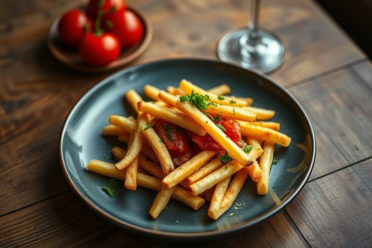 Steves berømte hvitløks-hjemmefrites