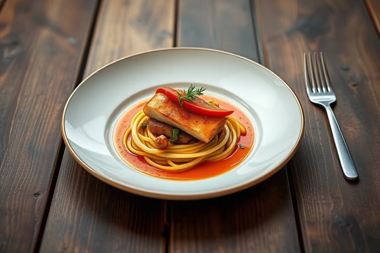 Stekt kylling med rød paprika