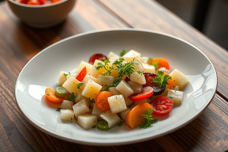 Syrlig dillpotetsalat