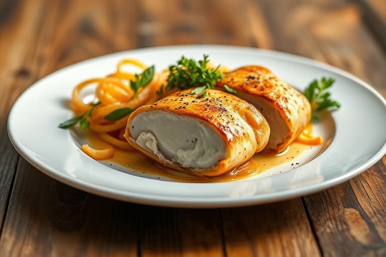 Saftig kylling Cordon Bleu