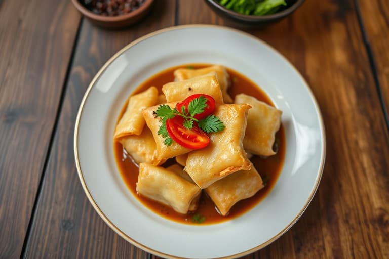 Krepse- og kremostwontons