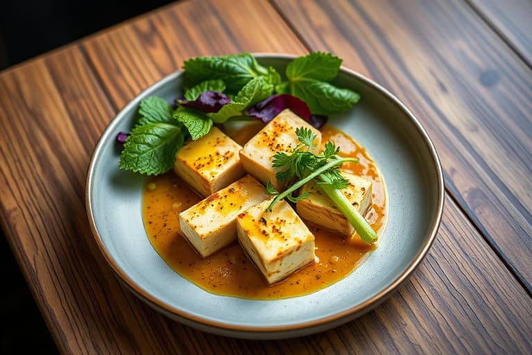 Tofu med kremet spinat