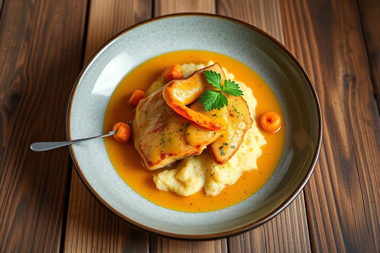 Svinekotletter med eplecurry-saus