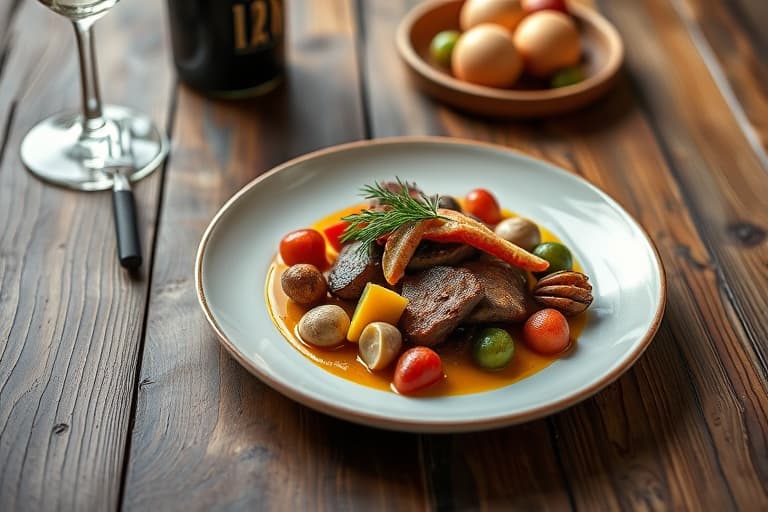 Søt og krydret svine- og napa-kålwok med krydrede nudler