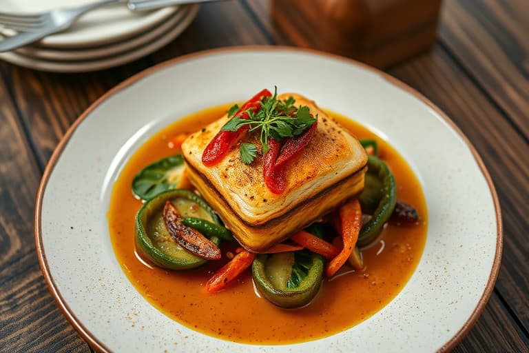 Timian-kynt biff med sauterte sopp