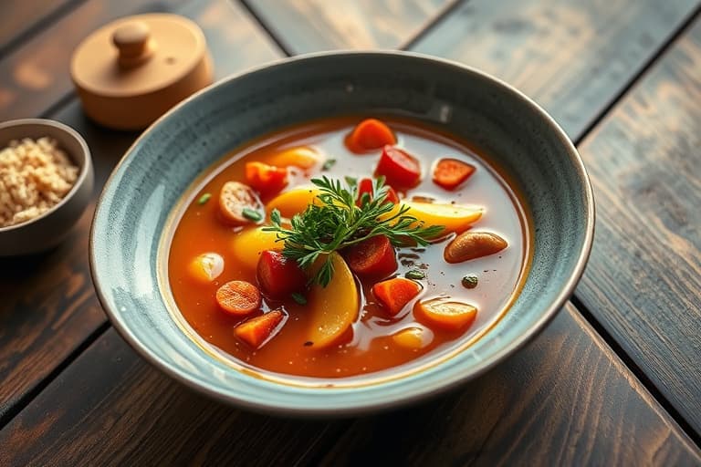 Festlig italiensk bryllupssuppe