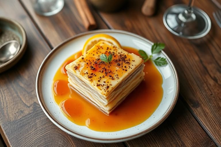 Glassert sitron-supremepai med kake