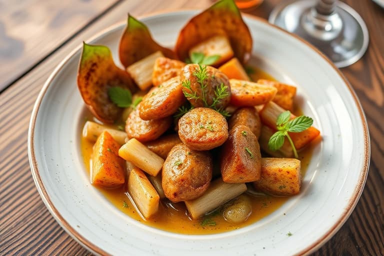 Sunnys kremete kylling- og svinekjøttkoteletter