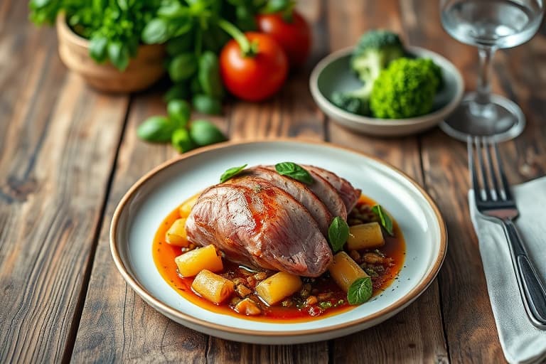 Ham og fersk basilikum-pinnehjul