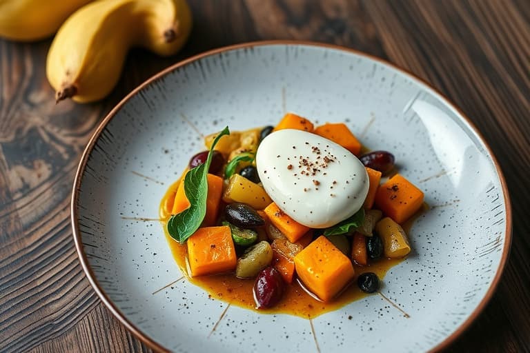 Squash- og ostefylt hvitløksappetitt