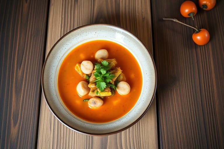 Mais, pølse og paprika-suppe