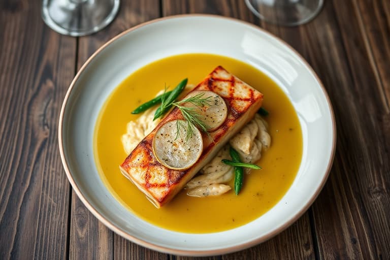 Raskt kokt laks med dill- og sennepssaus