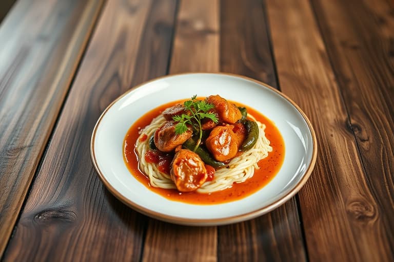 Kylling Creole med chiliskysaus